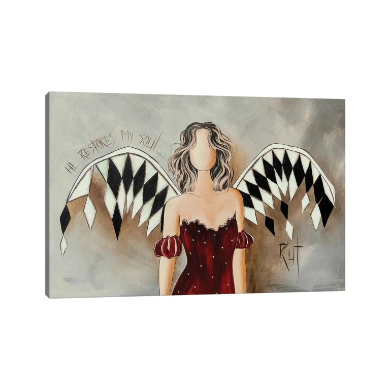 He Restores My Soul by Ruth's Angels - Canvas Gallery Wrap