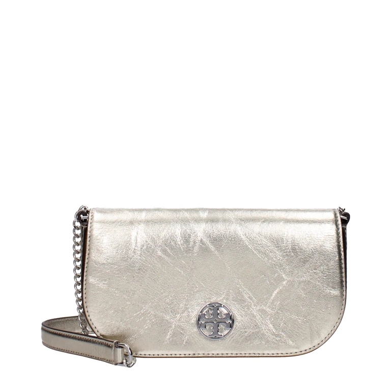 Tory Burch Gold Leather Crossbody Bag - Women