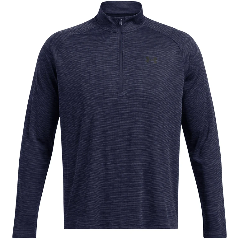 Men's Long Sleeve Tech Textured 1/2 Zip High Neck Long Sleeve Shirts