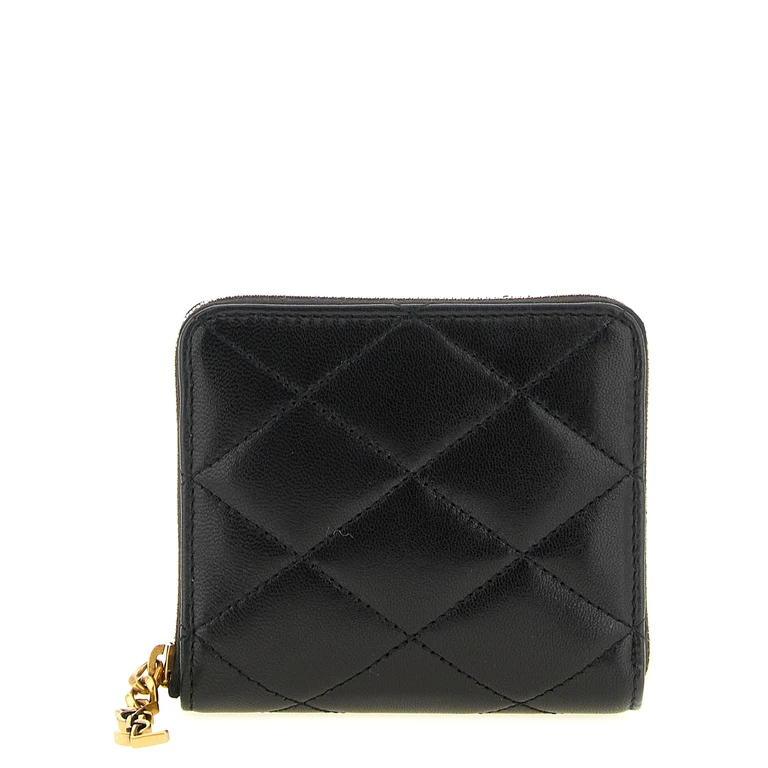Black Lamb Leather Cardholder Accessory - Women