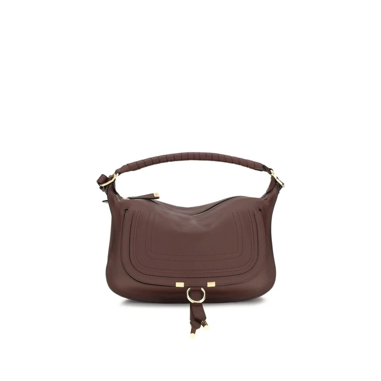 Chloé Bordeaux Calf Leather Bos Taurus Shoulder Bag - Women