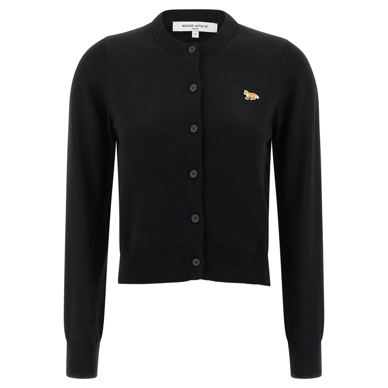 Black Virgin Wool Cardigan Clothing - Women