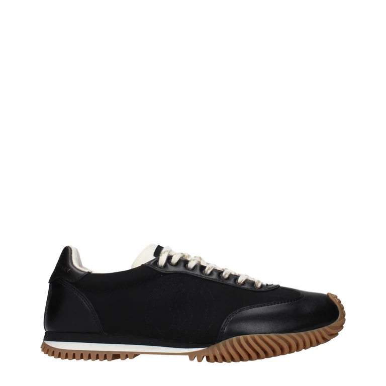 Black Fabric Low Top Sneakers - Women