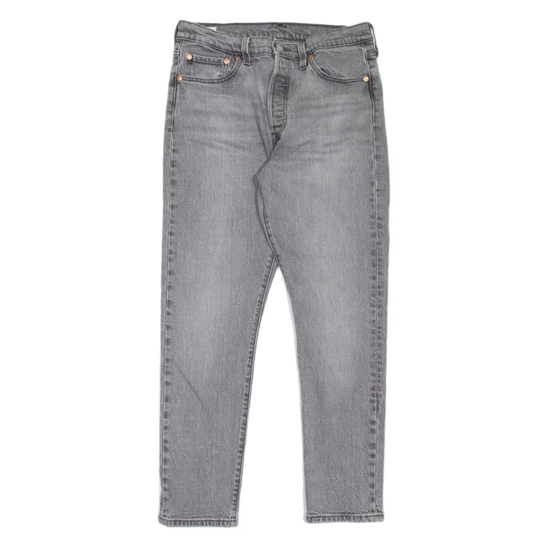 LEVI'S 501S Jeans BIG E Womens Grey Skinny Straight Stone Wash W29 L28