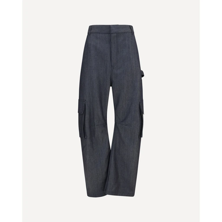 BALENCIAGA Denim print cargo Pants Female 34