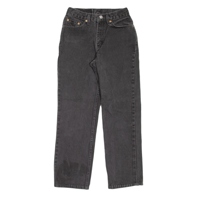 LEVI'S 512 Womens Jeans Grey Slim Straight 90s W24 L26