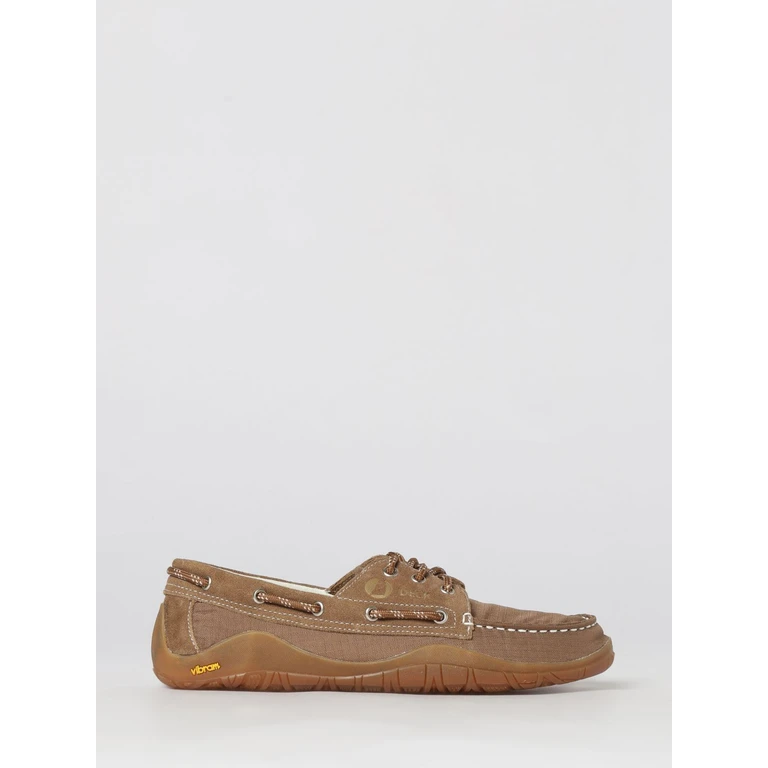 Suede and Nylon Boat Shoes with Embroidered Logo (B70100LH9014)