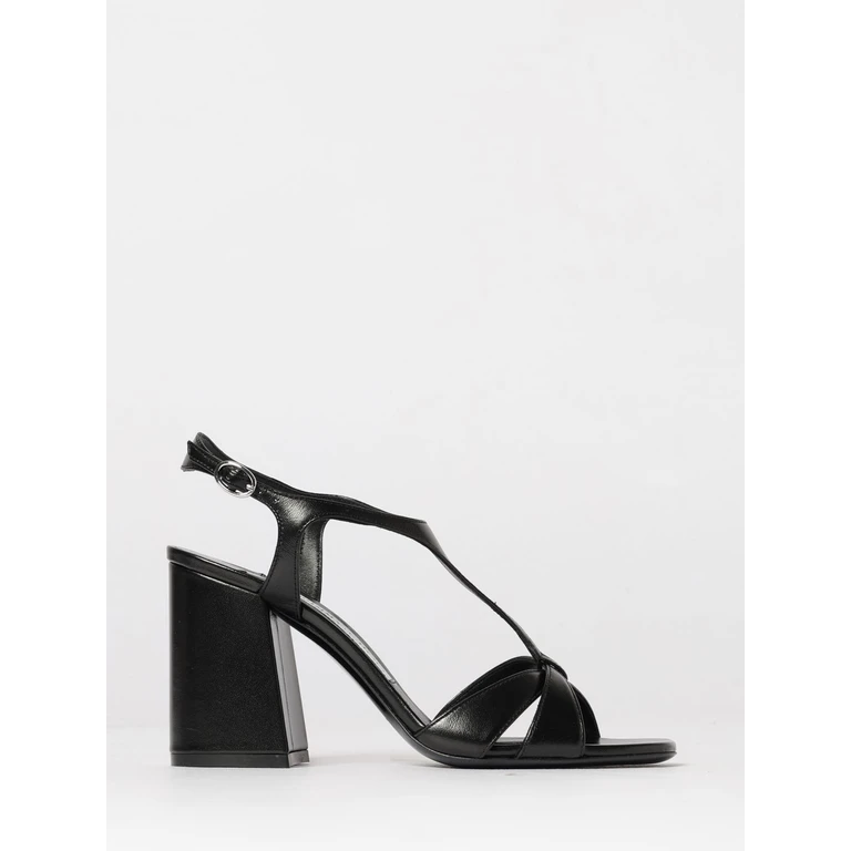 Heeled Sandal Woman color Black (KESIA85KUVBLACK)