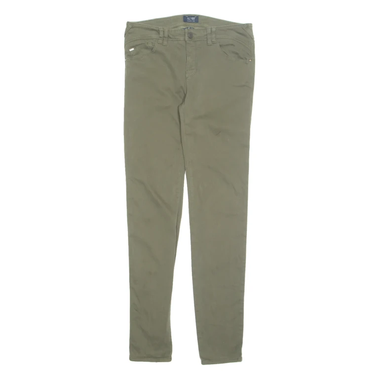 ARMANI JEANS Womens Trousers Green Regular Tapered W28 L29