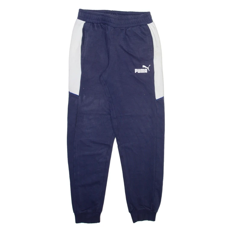 PUMA Womens Joggers Blue Tapered S W26 L29