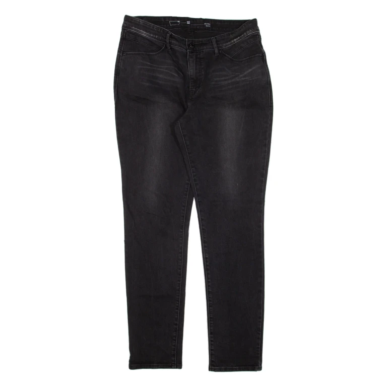 LEVI'S Mid Rise Womens Jeans Black Slim Skinny W32 L29
