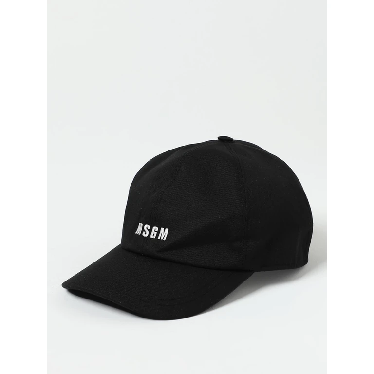 MSGM Cotton Hat with Embroidered Logo (3540ML0323751499)