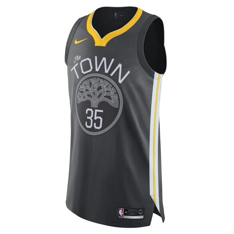 Men's NBA Gs Warriors "The Town" Authentic Jersey Durant