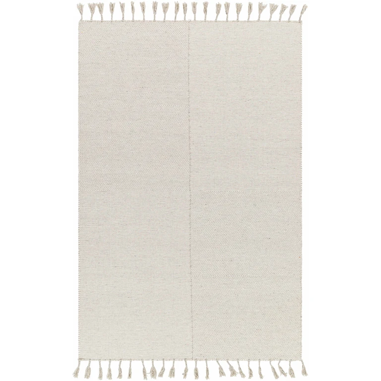 Abhay Cream Wool Area Rug - Clearance