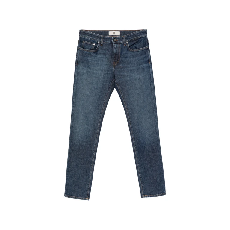 Faded-effect Logo-patch Jeans