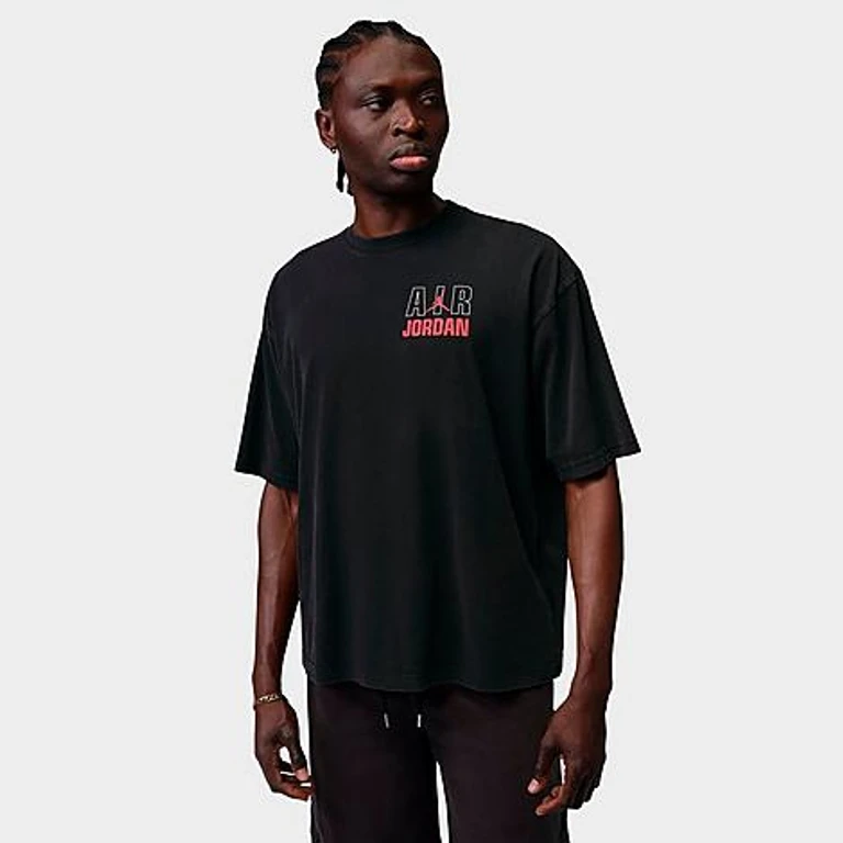 Men's Flight Reissued Legend T-Shirt in Black/University Red Size: Small