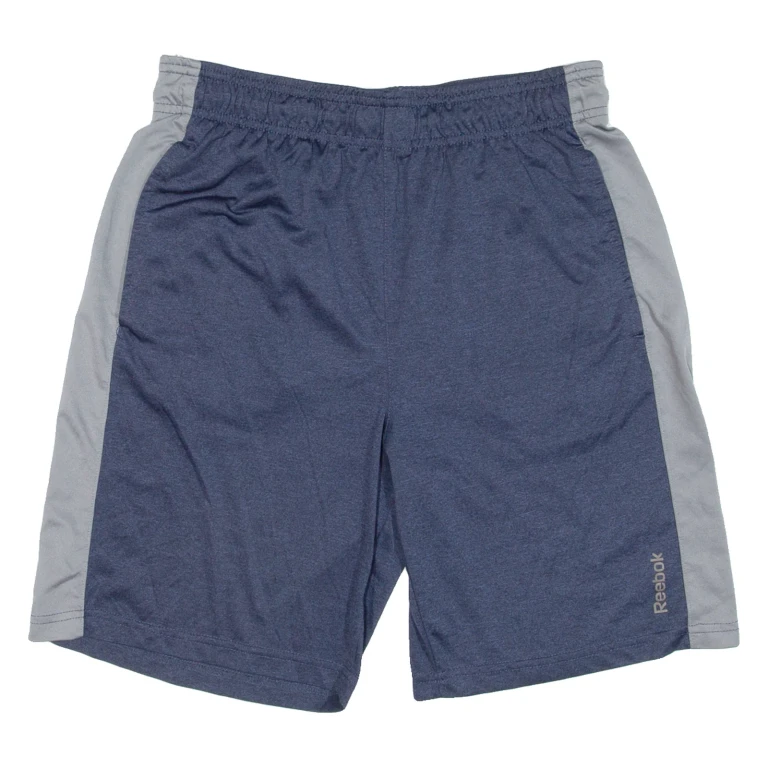 REEBOK Mens Sports Shorts Blue Relaxed M W30
