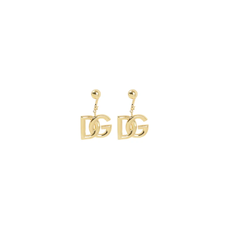 Dolce & Gabban Golden-tone DG Earrings