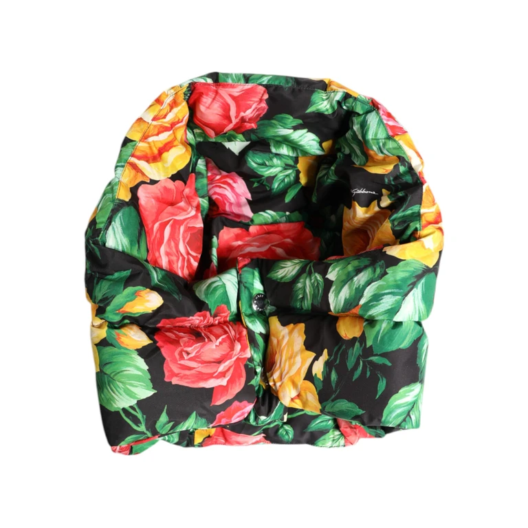 Multicolor Floral Print Whole Head Wrap Hat Polyester - Women