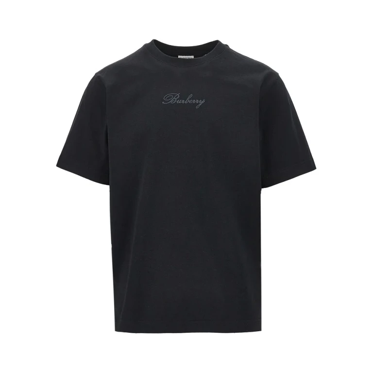 BURBERRY Cotton T-shirt with Check crewneck Man S