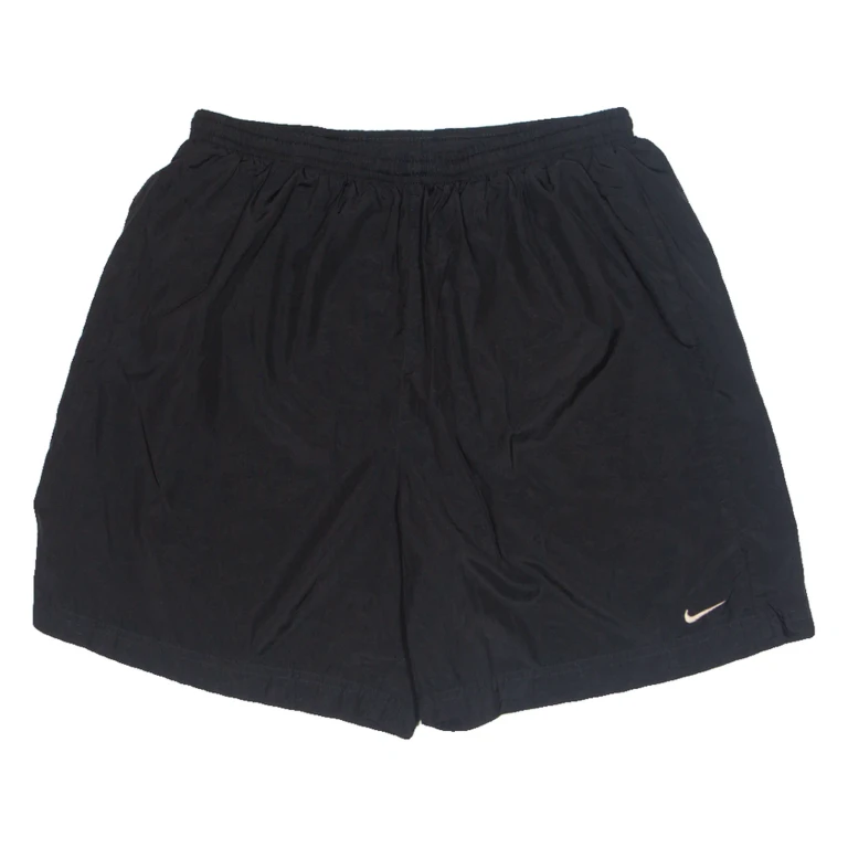 NIKE Lined Mens Sports Shorts Black Relaxed L W30