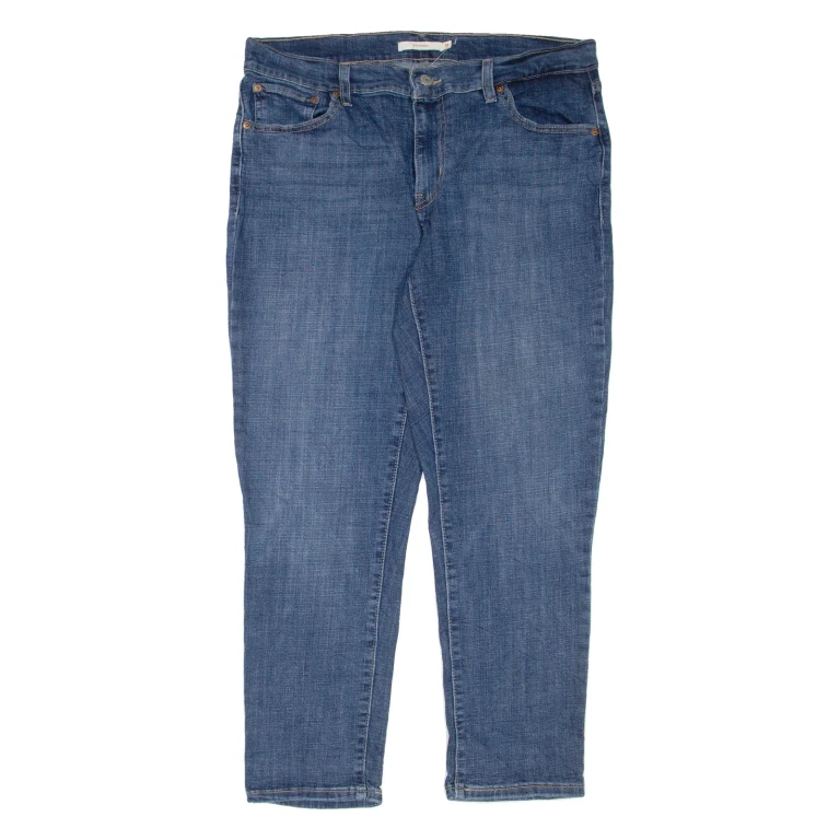 LEVI'S Womens Jeans Blue Regular Tapered Stone Wash W31 L27