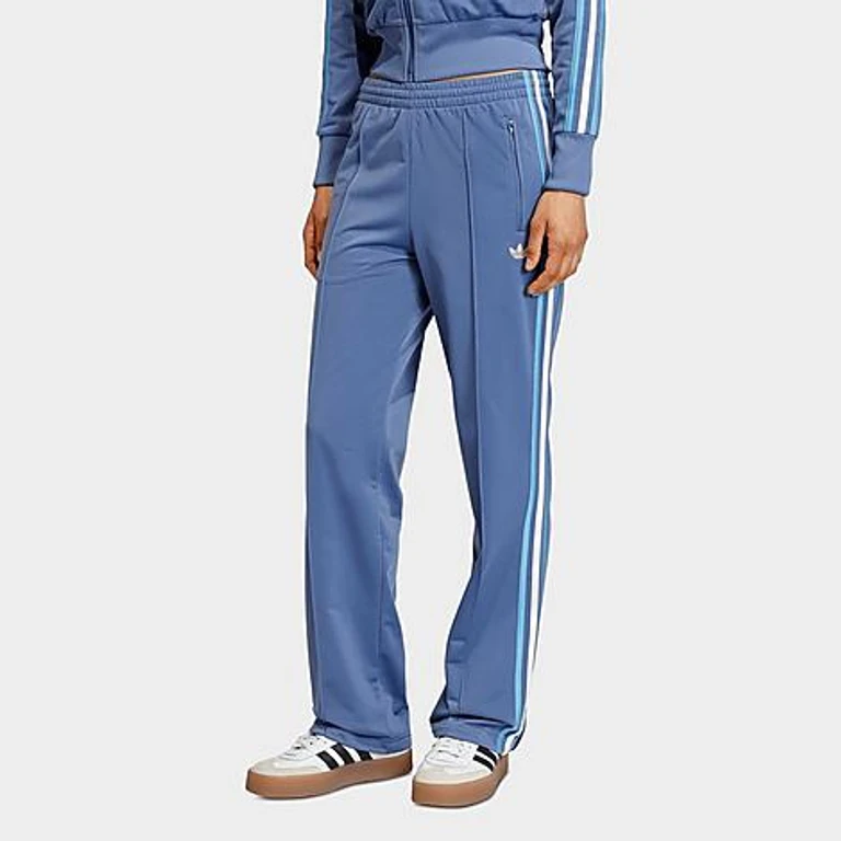 adidas Women's Originals Firebird Classic Track Pants in Crew Blue/Light Blue/White Size: XXS