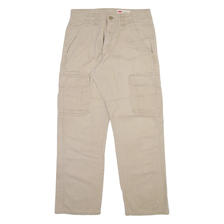 WRANGLER Cargo Mens Trousers Beige Relaxed Straight W30 L29