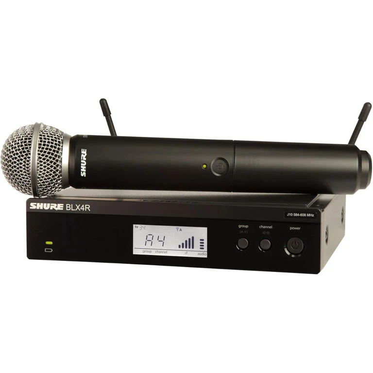 BLX24R/SM58-H10 Rackmount Wireless Handheld Microphone System with SM58 Capsule