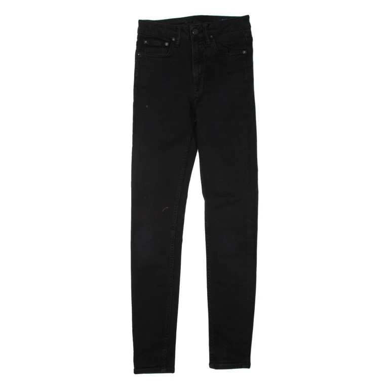 ALL SAINTS Womens Jeans Black Regular Skinny W24 L30