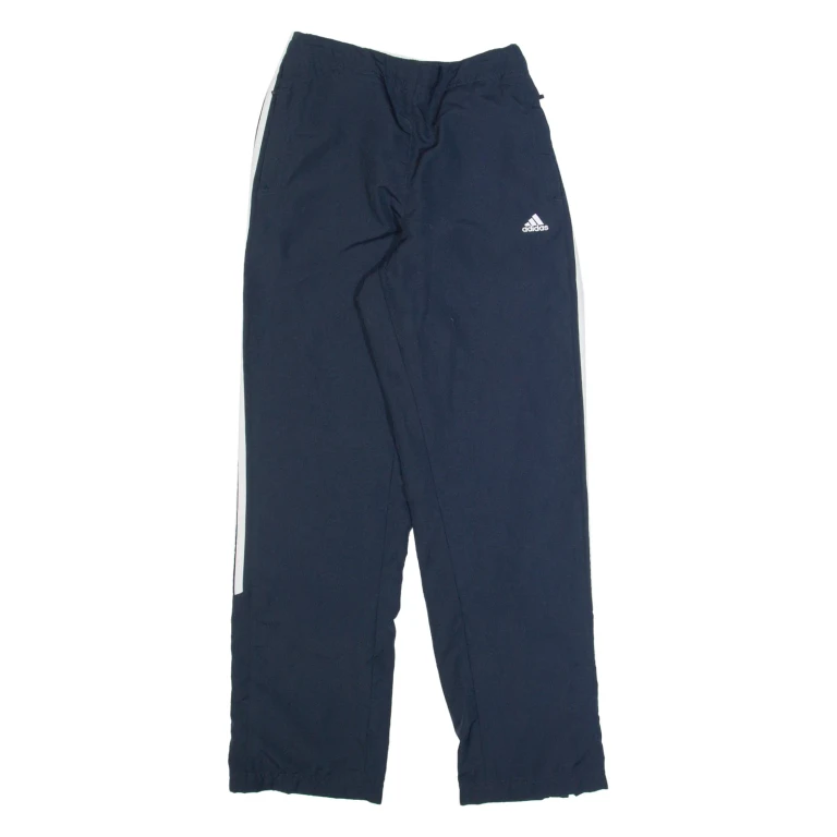 ADIDAS Womens Track Pants Blue Straight S W24 L29