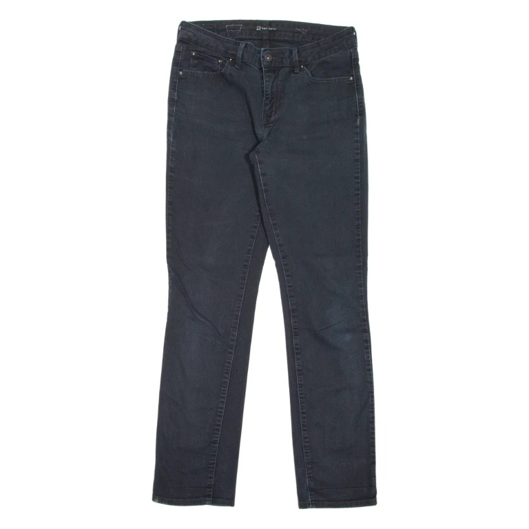 LEVI'S Womens Jeans Black Slim Straight W29 L32