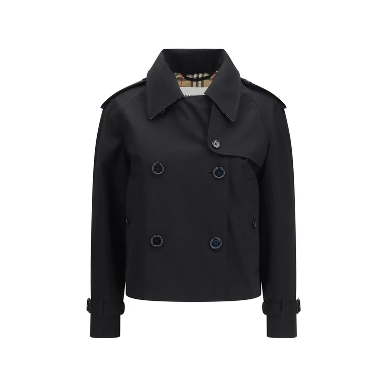 Burberry Black Cotton Trench Coat Clothing - Women