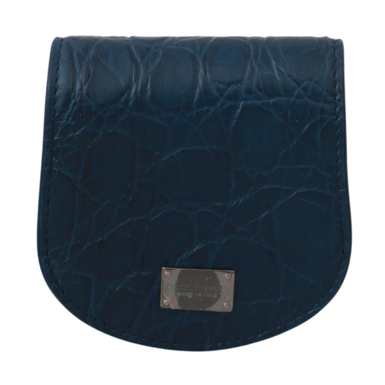 Blue Leather Holder Pocket Condom Case Caimano Accessory - Men
