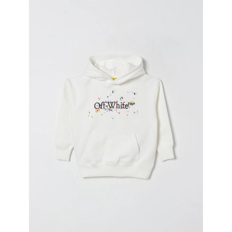 OFF-WHITE KIDS Sweater Kids color White (OBBB001F25FLE0020110)