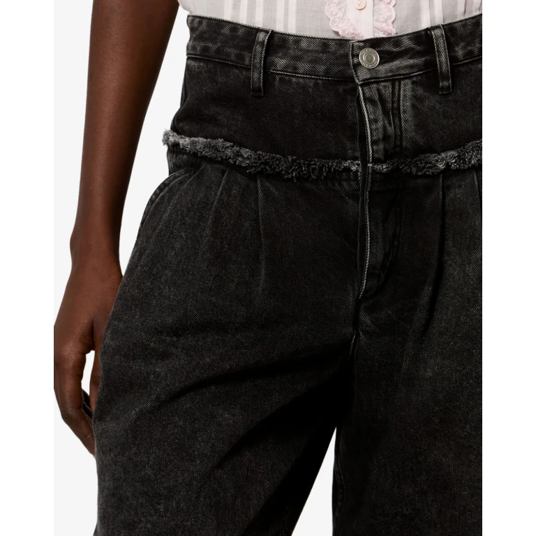 Pantalon Iniza - Femme - Noir Délavé - Taille34 - Marant Étoile