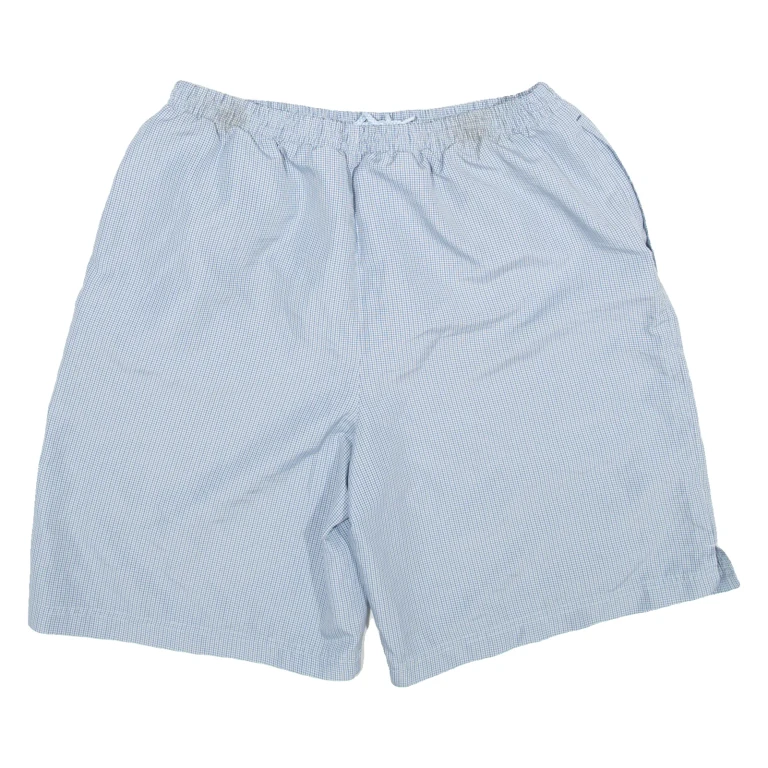 REEBOK Mesh Lined Mens Swimming Shorts Blue Check XL W38