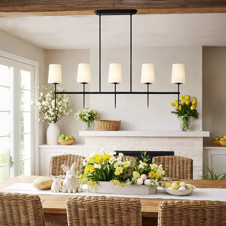 5 Light Linear Modern Chandelier
