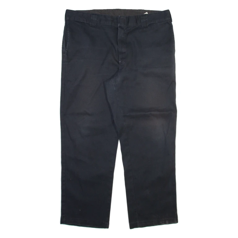 DICKIES Mens Trousers Black Regular Straight W40 L30