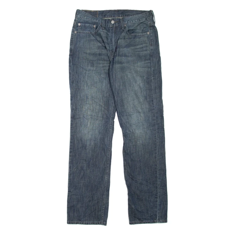 LEVI'S 514 Jeans Mens Blue Slim Straight Stone Wash W31 L32