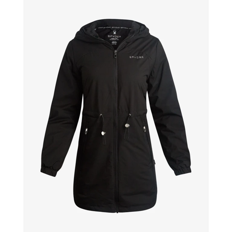 Women's Long Softshell Jacket - Black