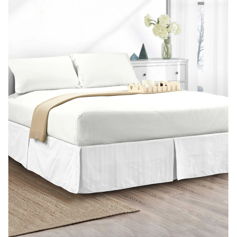 1-Piece Stripe Bed Skirt - 14 inch Drop