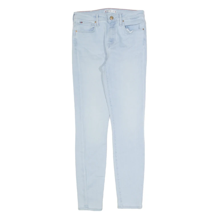 TOMMY HILFIGER Womens Jeans Blue Slim Skinny Stone Wash W28 L28