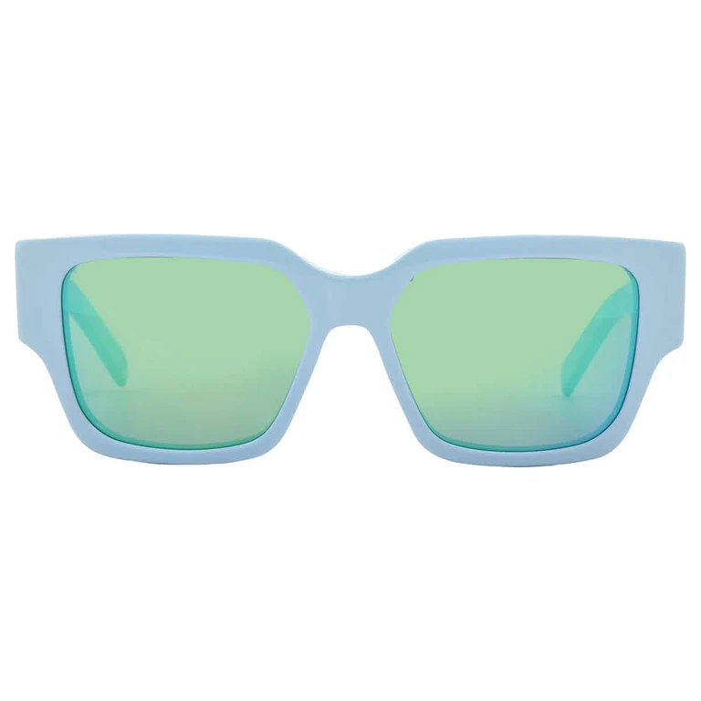 Dior CD SU Blue Mirror Square Mens Sunglasses DM40079U 84Q 55