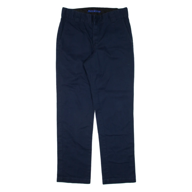 DICKIES Workwear Mens Trousers Blue Slim Tapered W32 L32