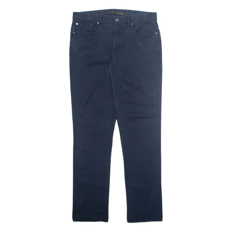 MICHAEL KORS Mens Trousers Blue Regular Straight W34 L34