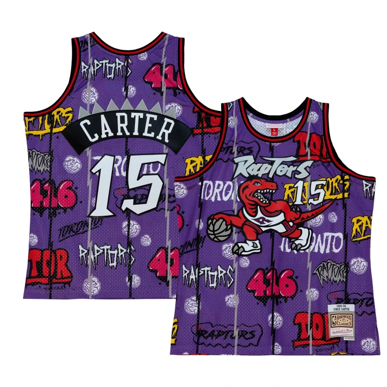 Men's Slap Sticker Swingman Jersey Raptors 1998 Vince Carter Jerseys