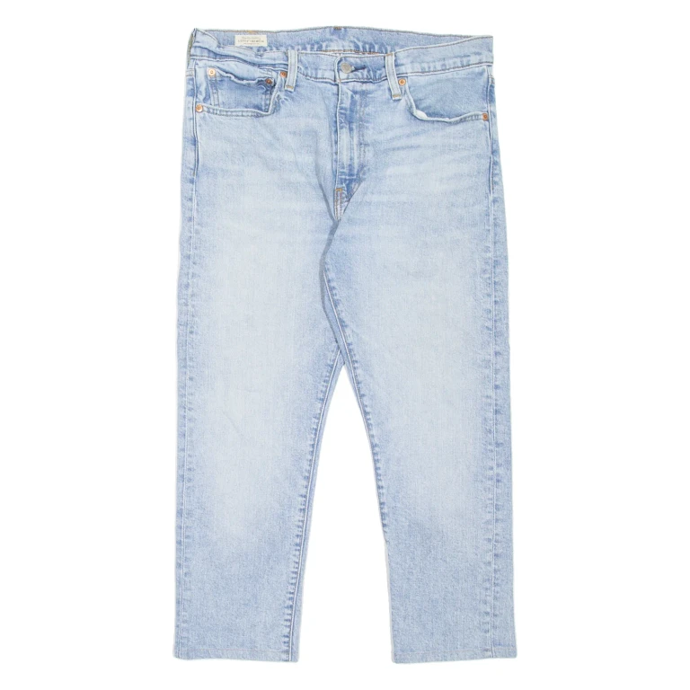 LEVI'S 512 BIG E Jeans Mens Blue Slim Tapered Stone Wash W33 L23