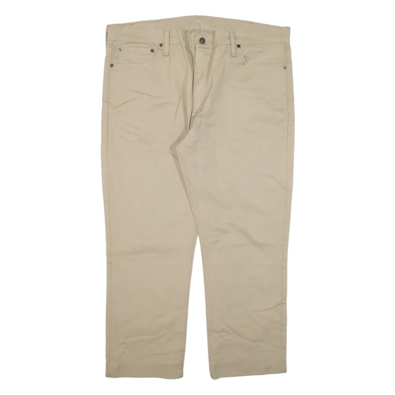LEVI'S 511 Mens Trousers Beige Slim Straight W40 L26