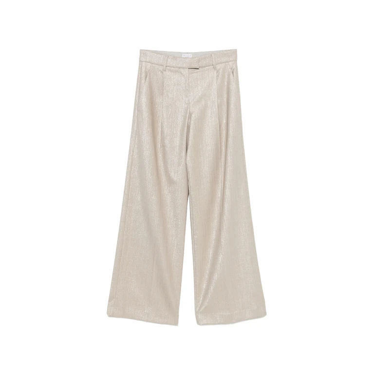Brunello Cucinelli Shimmer-effect Pleated Trousers
